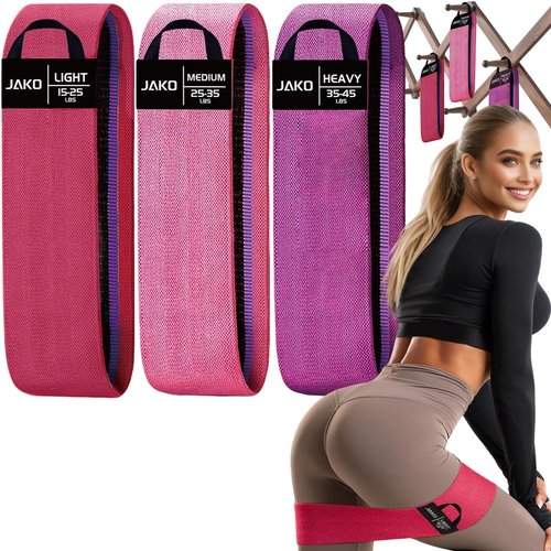 Resistance Bands for Working Out with Workout Bands Guide, 3 Booty Bands for Women & Men, Working Out Hip Glute Bands Set, Exercise Bands for Legs Bands, Fabric Elastic Band for Fitness,Yoga,Pilates