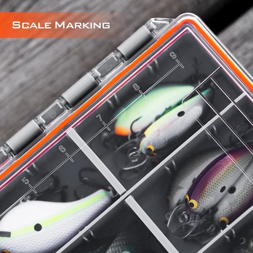 KastKing HyperSeal Waterproof Tackle Box - 3600 & 3700 Size with Removable Dividers for Organized Fishing Storage