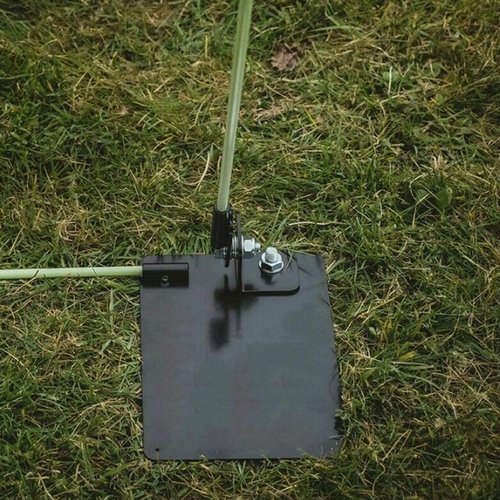 Amy Sport Golf Practice Plate Swing Plan Trainer Alignment Stick Holder Durable Metal Training Equipment Golfing Accessory (1 Pack Standard Plate)