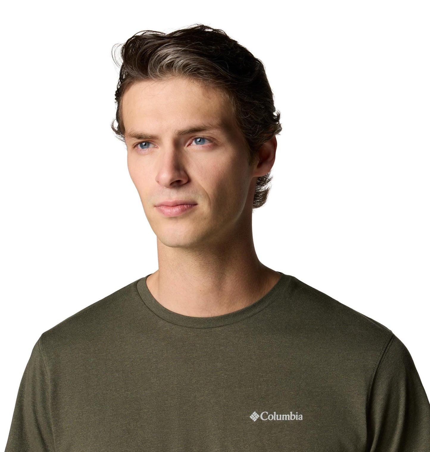 Columbia Mens Thistletown Hills Short Sleeve T-Shirt, Greenscape Heather, Large Tall