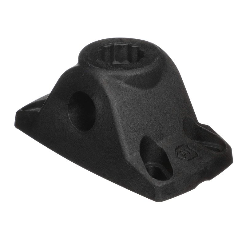 Attwood 5011-7 Heavy-Duty Fishing Rod Holder Combo Mount, Mounts on Top or Side of Gunwale, Positive Lock, Black