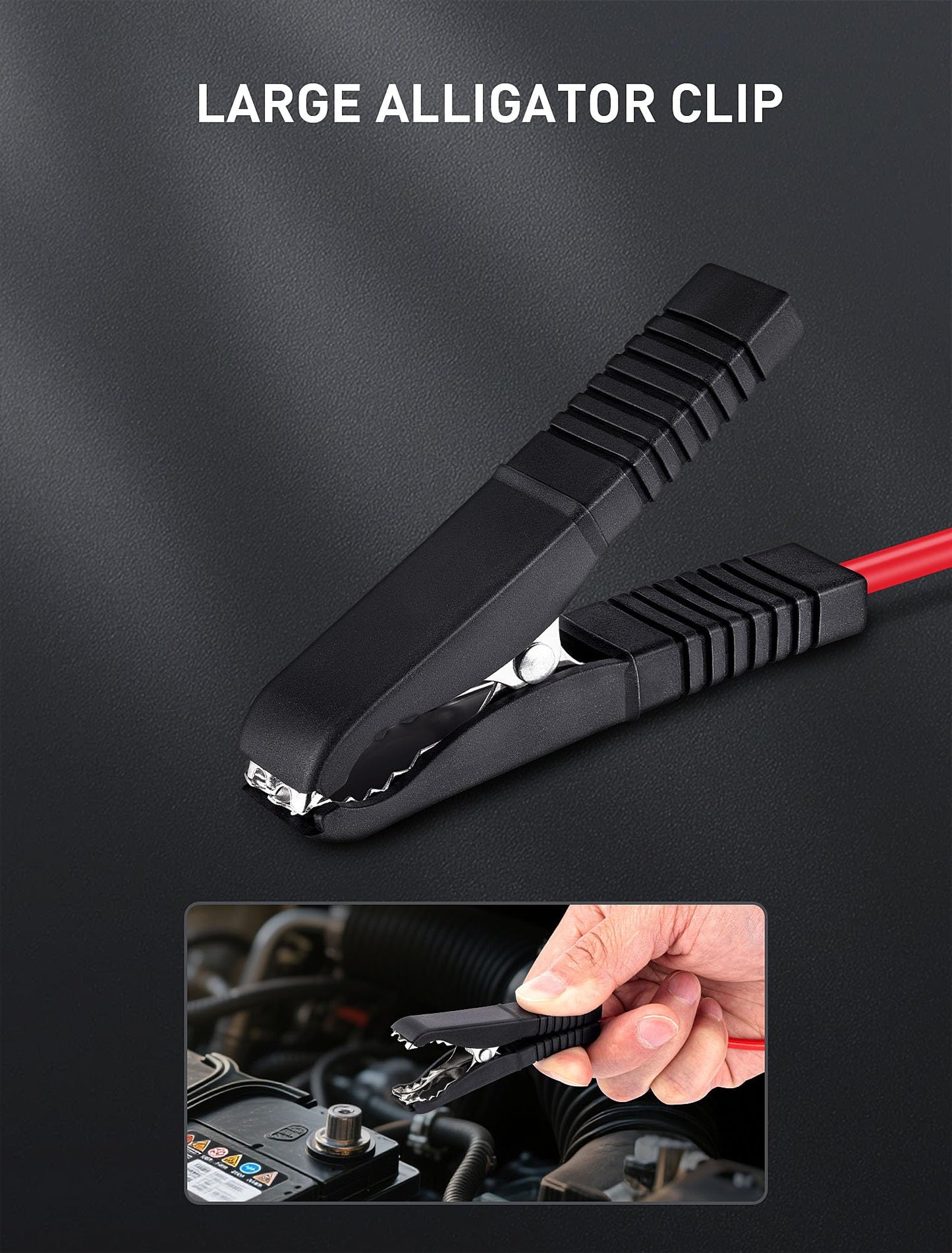 WINAMOO Professional LED Bulb Automotive Circuit Tester, 6-24V Test Light with Large Alligator Clip and 135IN PU Extended Wire, Light Tester Electrical Pen for Vehicle Circuits with Low DC Voltage