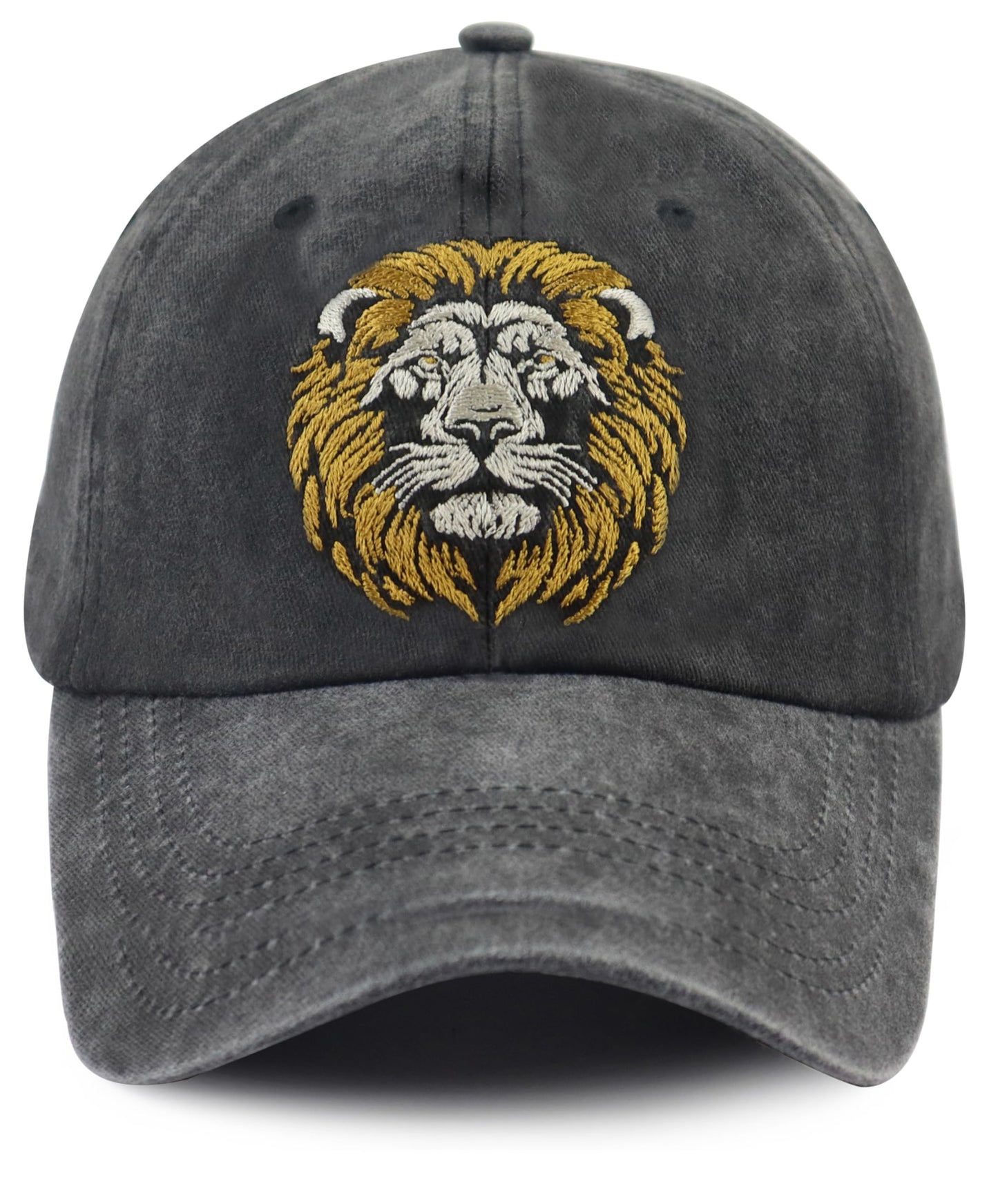 Lion Hats for Women Men, Unique Cotton Lion Decor Baseball Cap, Thanksgiving Christmas Retired Birthday Gifts for Mom Dad Grandma Grandpa