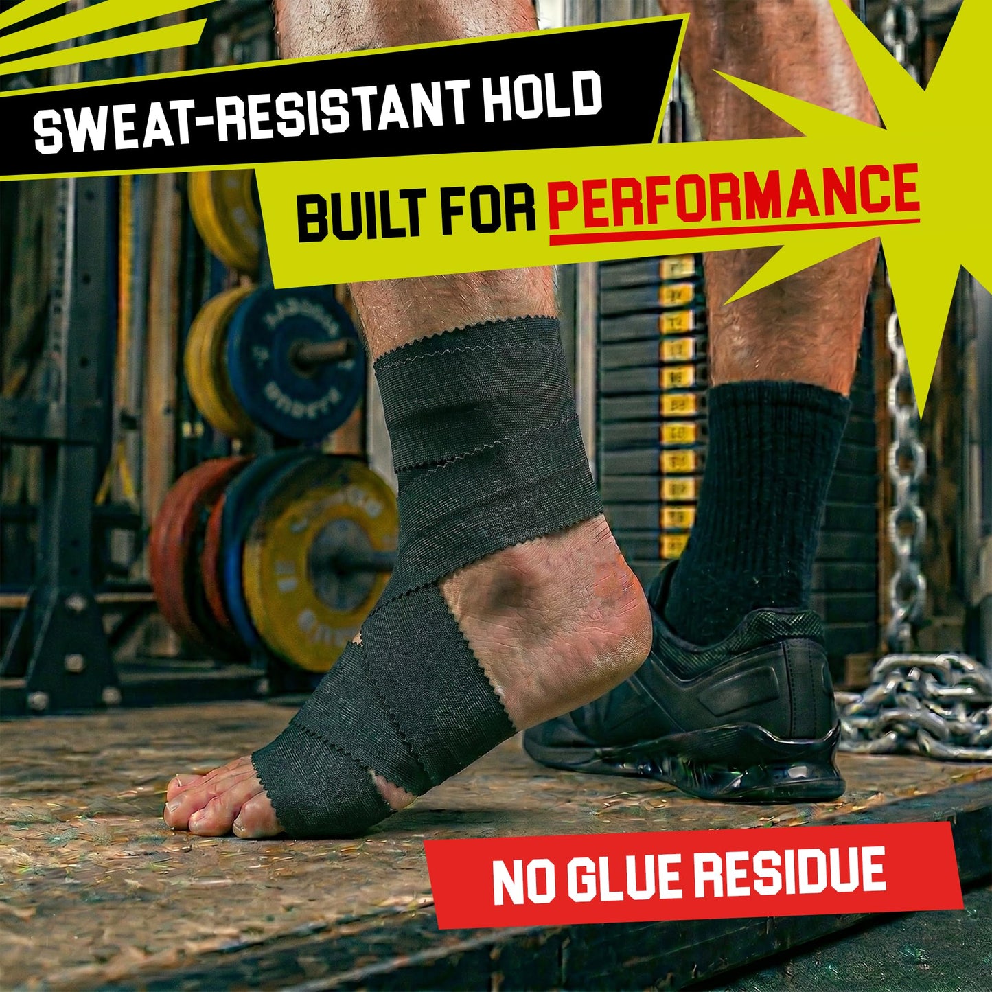 Summum Fit Black Athletic Tape Extremely Strong: 3 Rolls + 1 Finger Roll. Easy to Apply & No Residue. Sports Tape Athletic for Boxing Football Climbing or Gymnastics for Wrist Ankle & Hand Protection