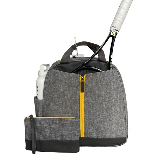 AYRES OUTDOOR Tennis Bag for Women, Designer Tennis Racket BackPack, Women Tennis Bag, Tennis Bags 2 Rackets (Grey)