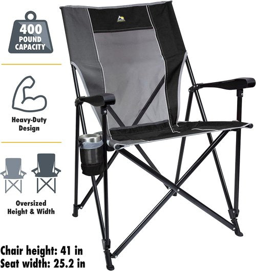 GCI Outdoor Eazy XL Chair - Portable Camping Chair with Comfortable Design | Lightweight & Durable