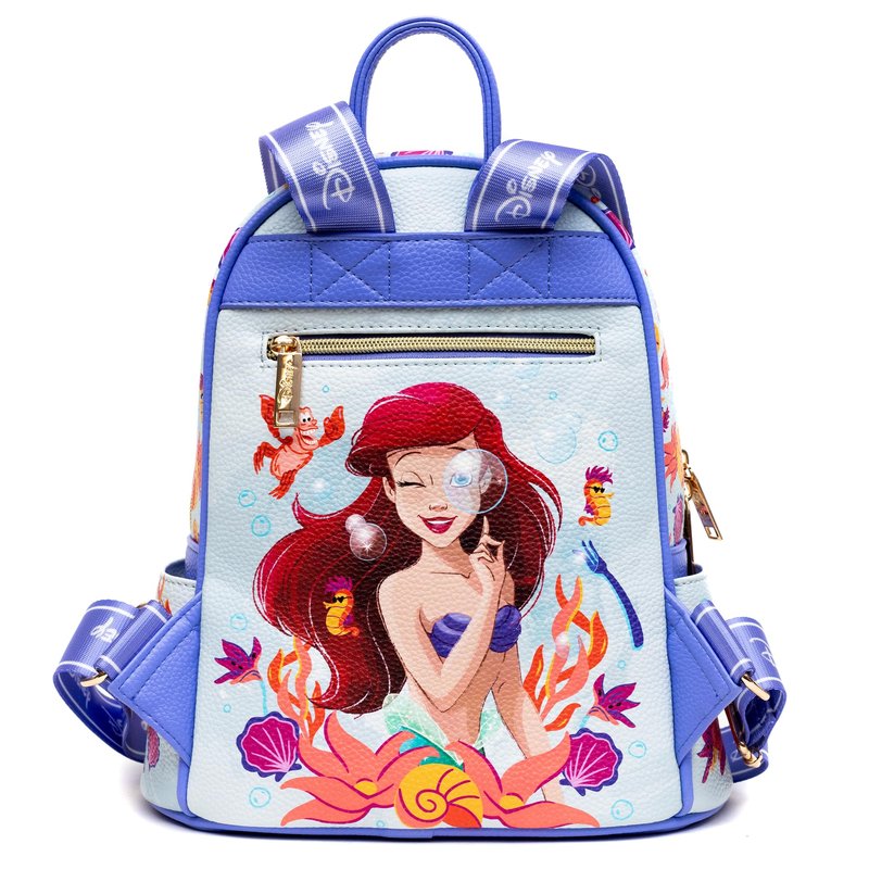 Wondapop The Little Mermaid - Ariel 11" Vegan Leather Fashion Mini Backpack