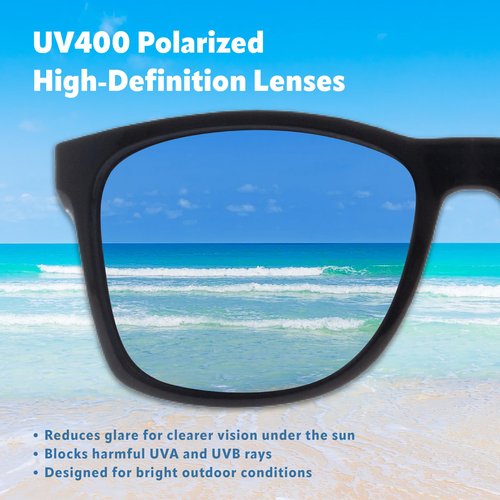 EYEGLAD SUNWAVE Ultra-lightweight Design Lifestyle Sunglasses Outdoor Fishing Polarized UV400 Men Women Running Sports (Wave Blue)
