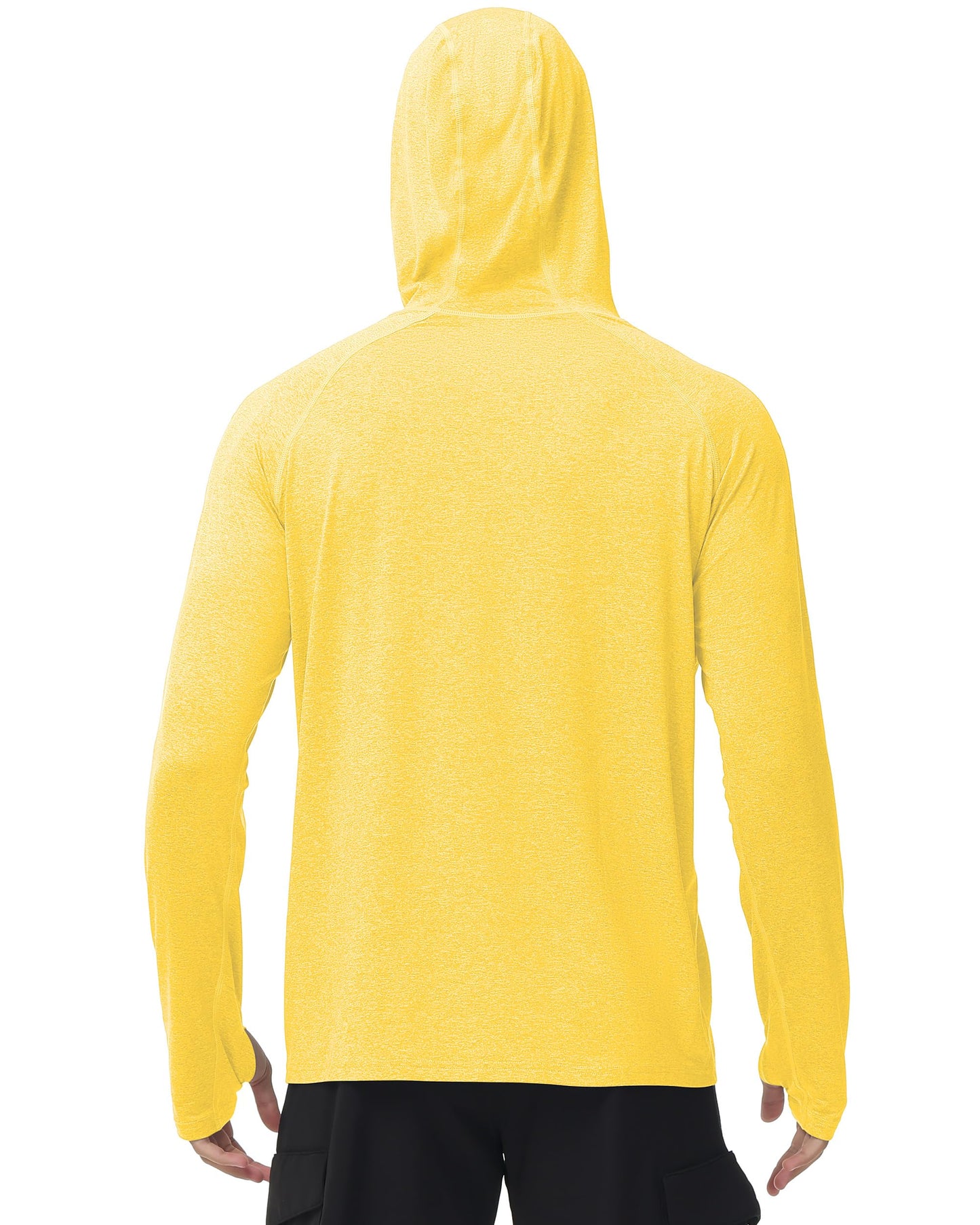 Roadbox Mens UPF 50+ Fishing Shirts, Long Sleeve UV Sun Hoodie, Hiking Running Swim Athletic Workout Shirt