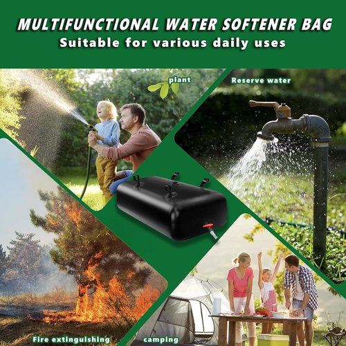 240 L/63.4 gal Water Bladder Storage Containers, Foldable Portable Water Tank Large Capacity Soft Water Bag, Drought Resistance, Fire Prevention, Emergency Water