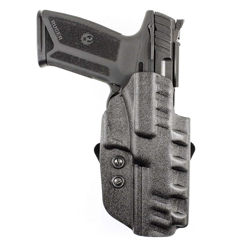 DeSantis Cazzuto Holster, Thermoplastic Material, Unisex Gun Holster with Belt Slot Attachment, Fits RUGER-57 WITH RED DOT SIGHT, 57 WITHOUT RED DOT SIGHT, Right-Hand Version, Black