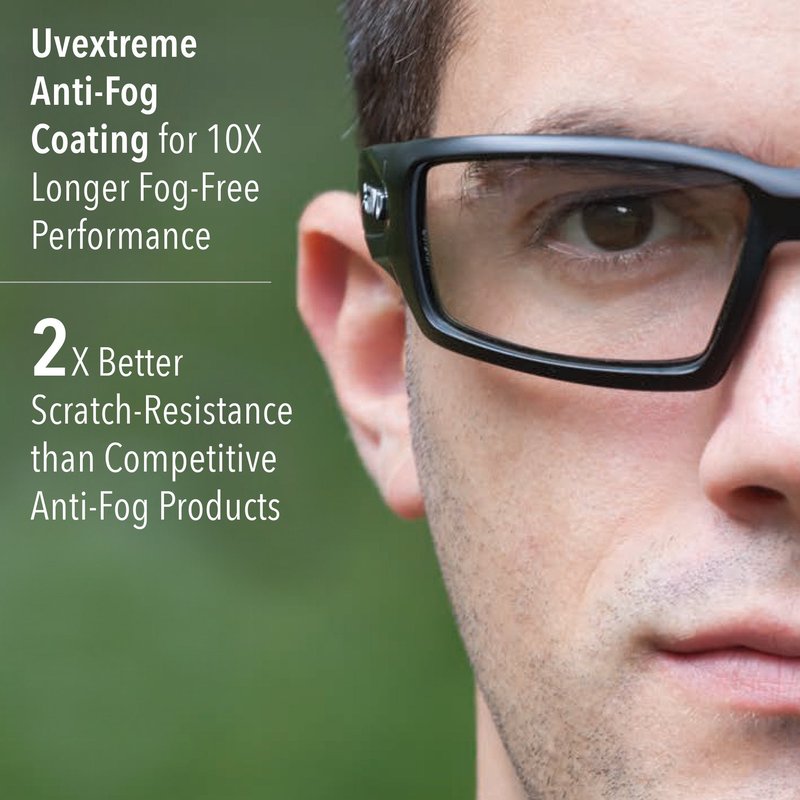 Howard Leight Hypershock Shooting Safety Eyewear, Black Frame, Clear Lens with Uvextreme Plus Anti-Fog Lens Coating (R-02220)
