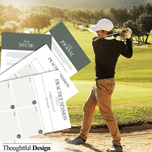 The Golf Practice Journal: Maximize Your Practice, Track Progress, and Elevate Your Golf Game with Research-Backed Strategies, Stylish Leather Design, Track Club Yardages