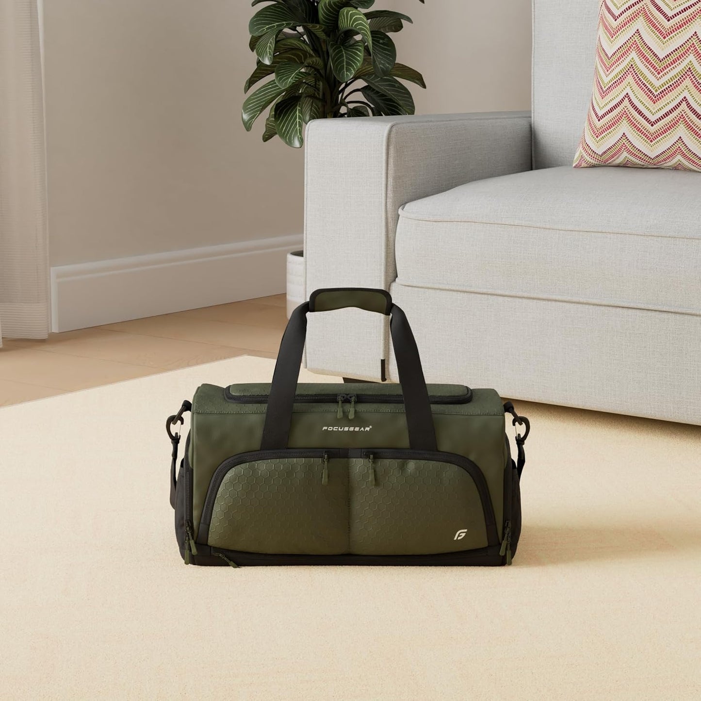 Ultimate Gym Bag 2.0 - Durable Duffel with 10 Compartments & Water-Resistant Pouch