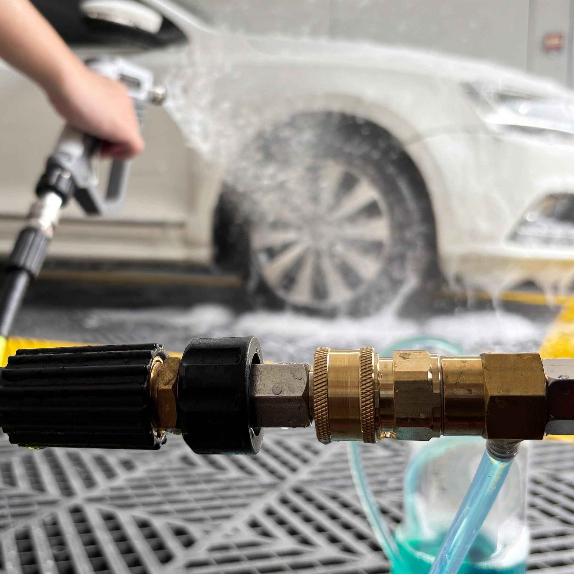 PWACCS Pressure Washer Chemical Injector, Downstream Injector Kit with 3/8 Inch Connectors, 2-3 GPM, 3200 PSI