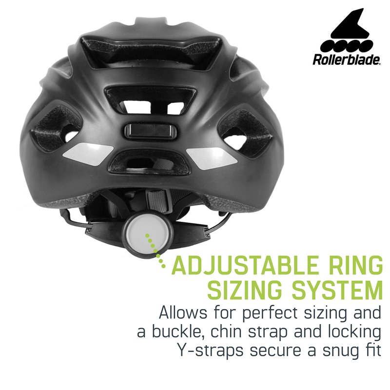 Rollerblade Skate Helmet, Unisex, Black Medium