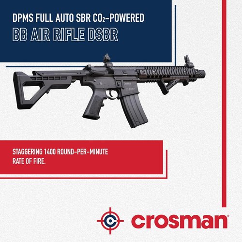 DPMS Full Auto BB Air Gun - CO2-Powered with Dual Action Capability for Enhanced Shooting Experience
