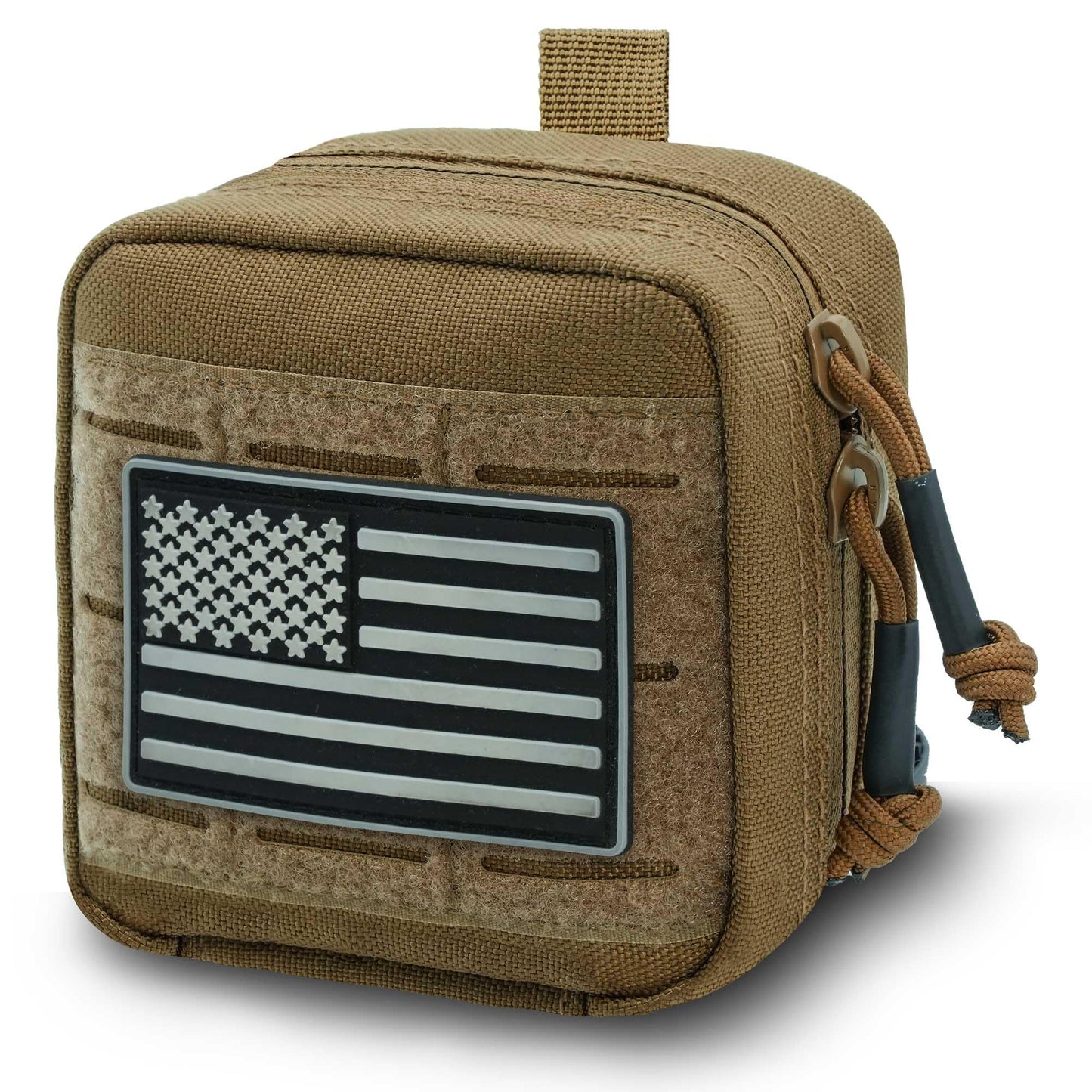 Molle Admin Pouch Small, Tactical Utility Tool Pouch Laser Cut EDC Pouches Bag Modular Pouches Include US Flag Patch