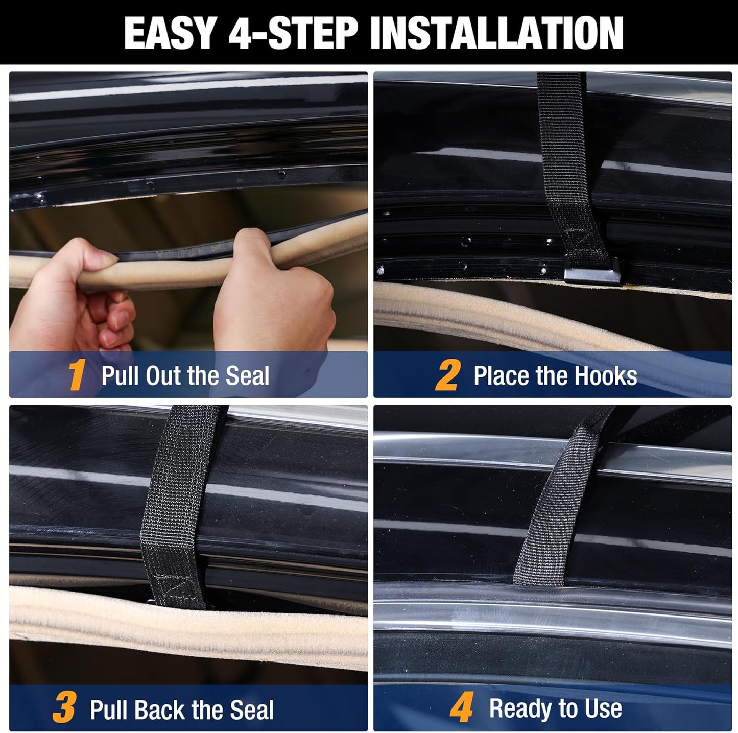 WORKPRO Rooftop Cargo Carrier - 21 Cubic Feet Waterproof Roof Bag for All Vehicles | Heavy Duty 840D PVC