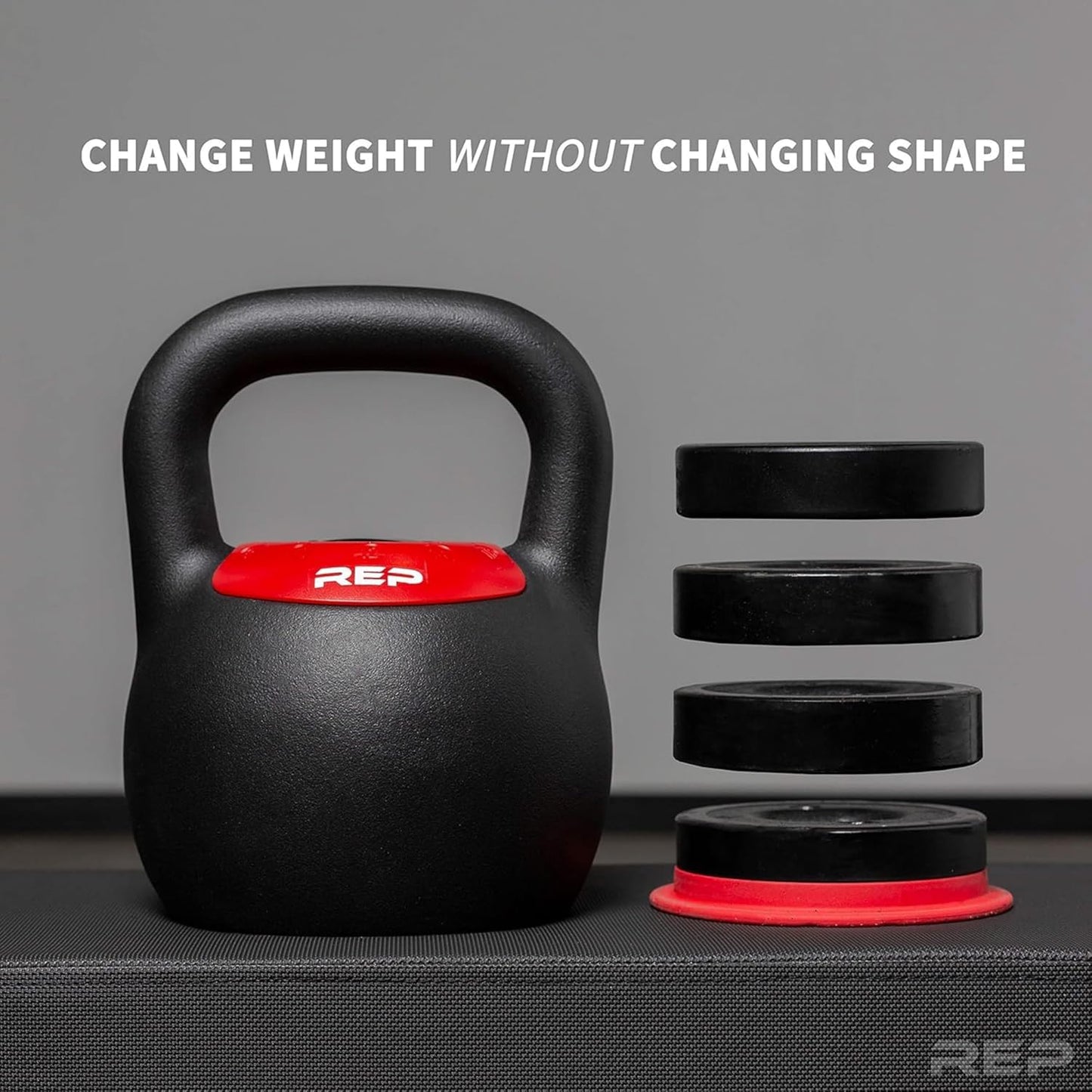 Rep Fitness Adjustable Kettlebell - Versatile Strength Training Equipment for Home Gym | 20–40 lb (9–18 kg)