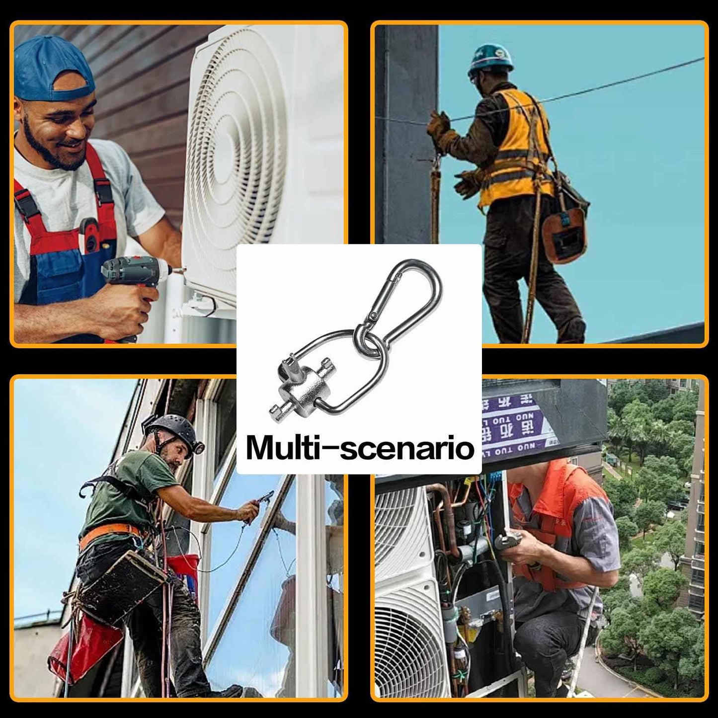 Bitbat HVAC Tools Locking Cap Keys 2-Pack for R22 and 410A Refrigerants, Multi-Function Triple Key Tool for Vacuum Caps, Tamper-Resistant, Essential HVAC Service Hand Tools