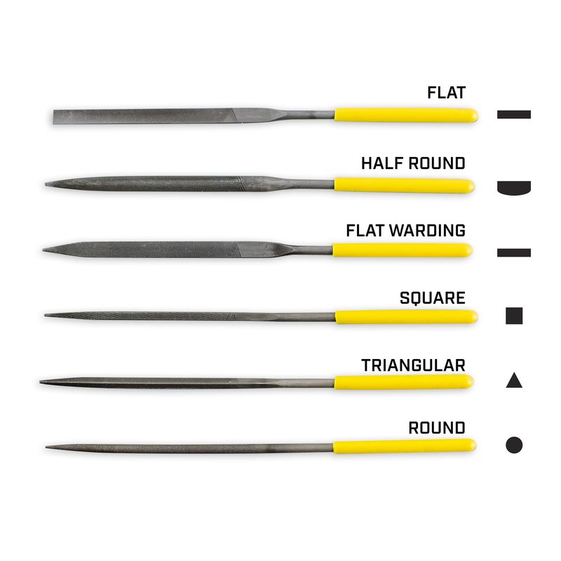 Otis Technology Pro Gunsmithing File Set, Black/Yellow, FG-934