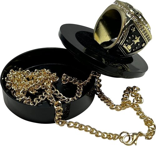 Express Medals Gold Basketball Champion Rings - 12 Pack Trophy Awards for Winners & Tournaments