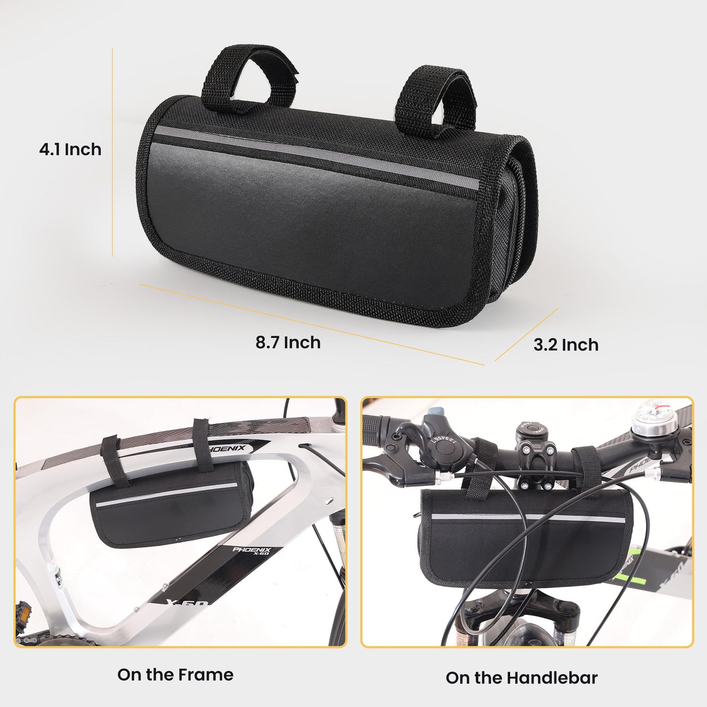 AutoViteX 33Pcs Bike Repair Tool Kit with Mini Bicycle Pump, 16 in 1 Multi-Tool, 2mm-6mm Allen Wrenches, Bicycle Repair Bag Used for Mountain and Road Bikes