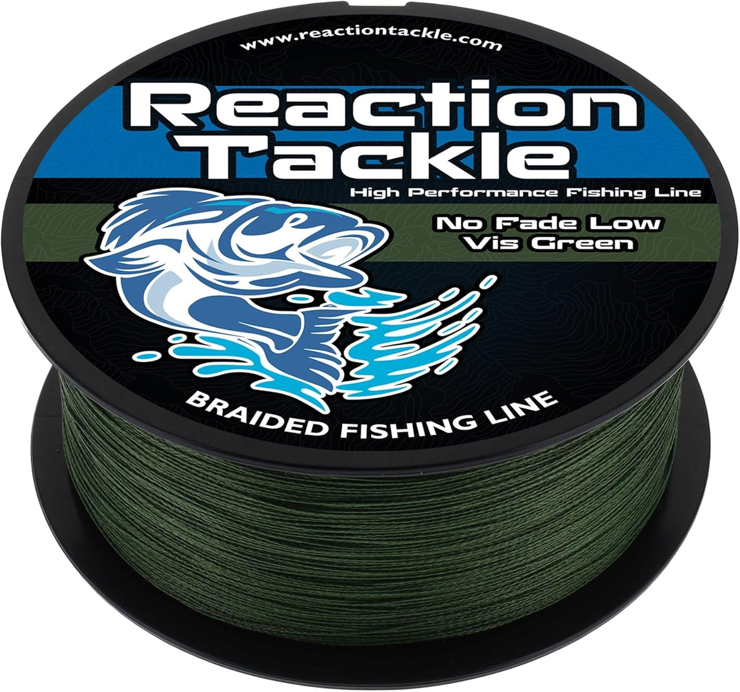 Reaction Tackle Braided Fishing Line - Pro Grade Power for Saltwater & Freshwater - High Visibility Color Options