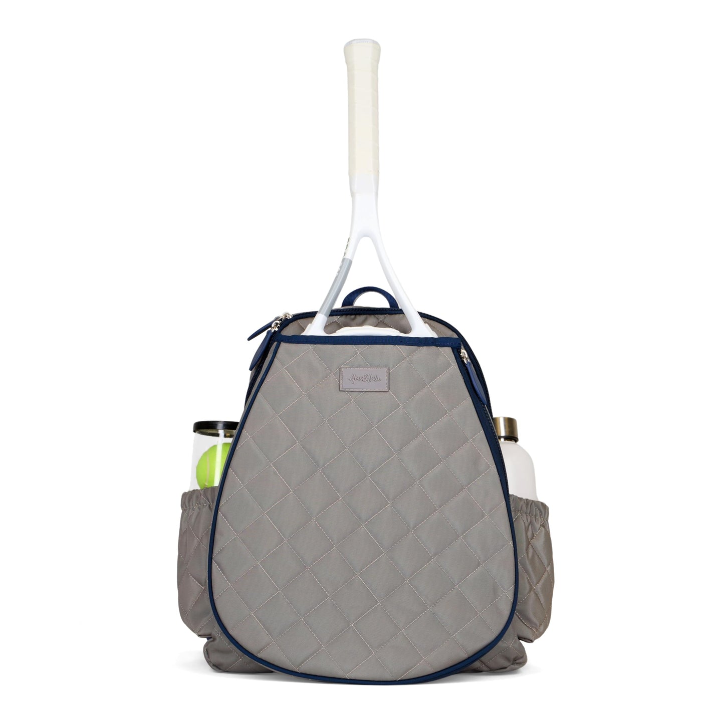 Ame & Lulu Game On Tennis Backpack - Contains Padded & Adjustable Straps - Two Exterior Water Bottle Pockets (Windsor)