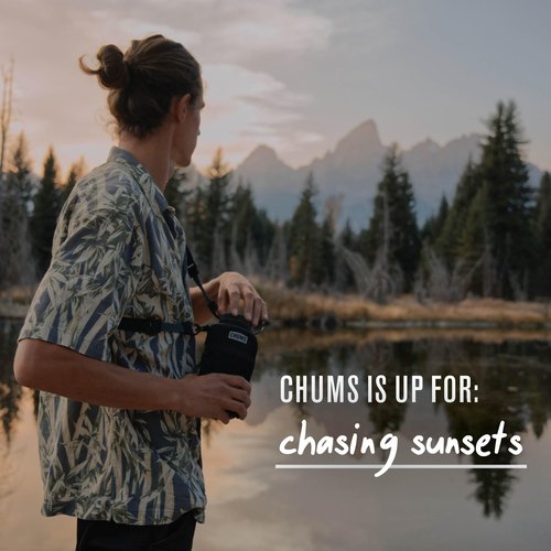 Chums Rover Bottle Sling – Water Bottle Carrier Bag with Strap - Fits Most Drink Containers, Sling Bag for Men & Women, Crossbody Water Bottle Holder for Hiking, Travel, & Outdoor Adventures (Black)