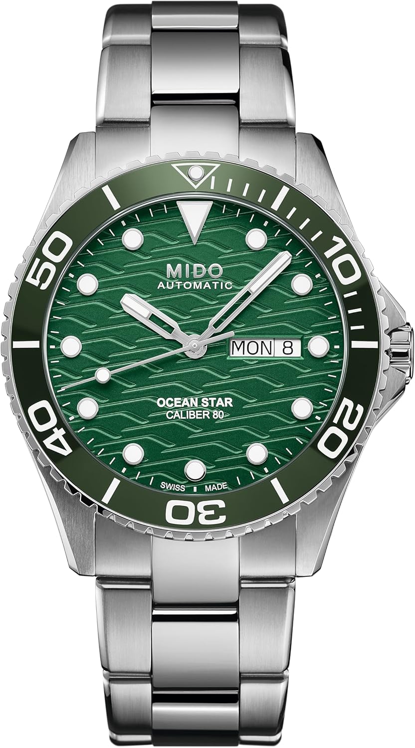 MIDO Ocean Star 200C - Swiss Automatic Diving Watch for Men - 42.5mm Stainless Steel Case | Rotating Ceramic Bezel
