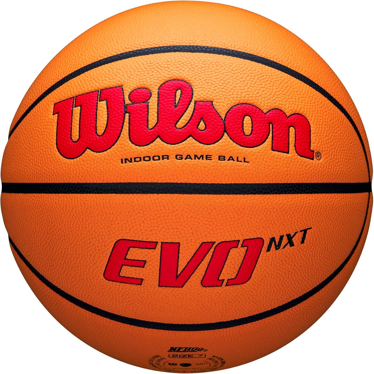WILSON NCAA Evo NXT Official Indoor Game Basketball - Available in Sizes 6 & 7