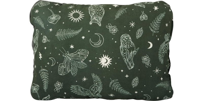 Therm-a-Rest Compressible Cinch Camping and Backpacking Pillow, Regular - 14 x 18 Inch, Woodland