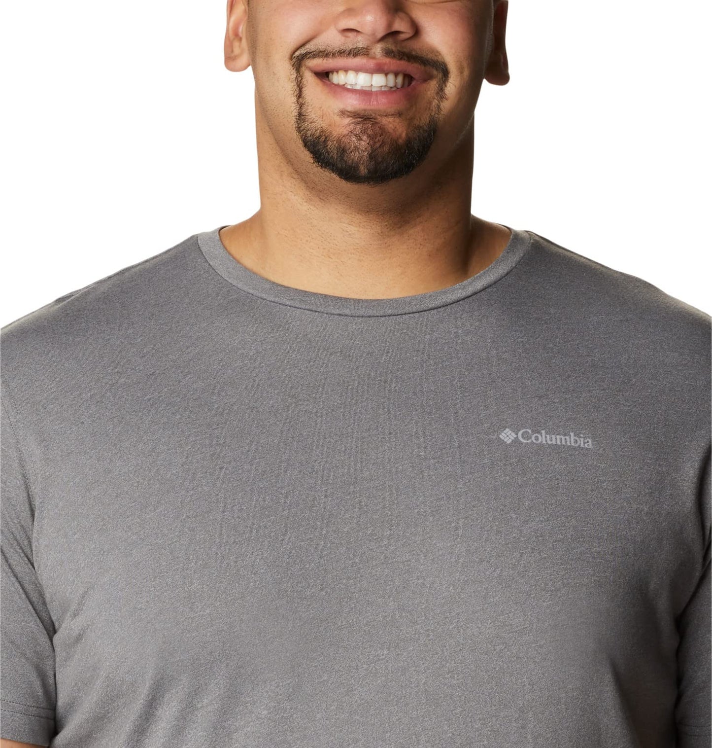 Columbia Mens Thistletown Hills Short Sleeve T-Shirt, City Grey Heather, 2X