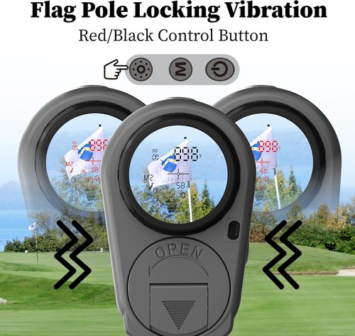AILEMON Golf Rangefinder - 900 Yards Range with Slope Switch & 6X Magnification | Black/Gray