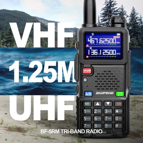 BAOFENG 5RM 10W Long Range Ham Radio with TIDRADIO Portable Wireless Programmer Upgraded UV-5R Handheld 8 Bands&NOAA Weather Receiver, Frequency Copy,2500mAh TypeC Battery