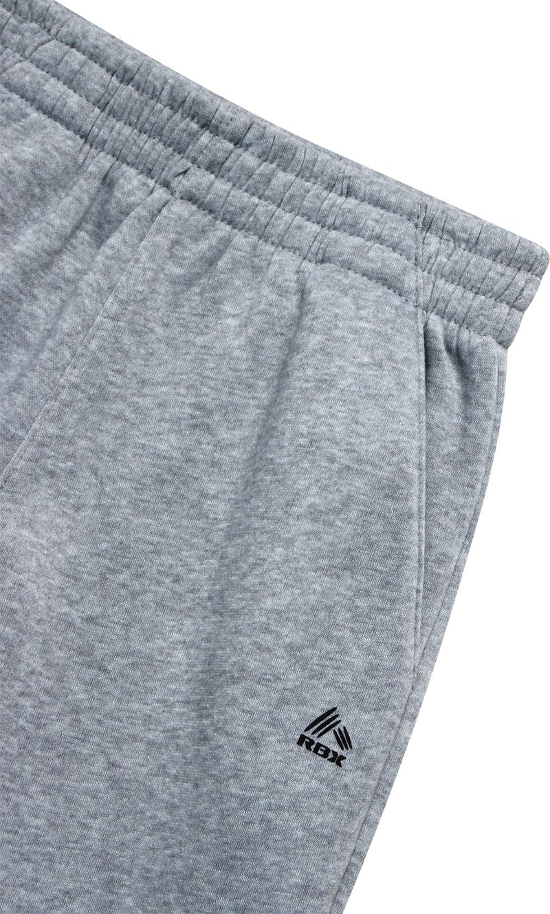 RBX Boys Sweatpants - 2 Pack Soft Fleece Lightweight Athletic Performance Track Pants Jogger Sweatpants with Pockets, Size 10-12, Copen Blue Lunar Rock