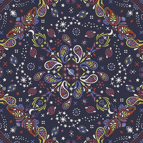 Vera Bradley Women's Premium Cotton Small Banbury Backpack, Starry Paisley, One Size