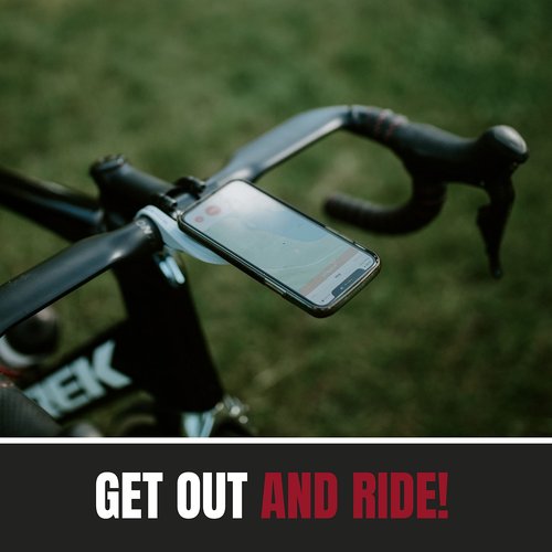 KOM Cycling Edge Universal Phone Adapter Attach Your Smartphone to Any Bike Mount - Quarter Turn Phone Mount Adhesive Adapter