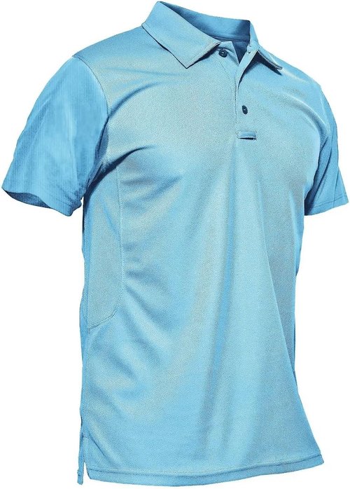 MAGCOMSEN Men's Quick Dry Tactical Polo Shirt - Performance Short Sleeve Golf Jersey, Stylish & Comfortable