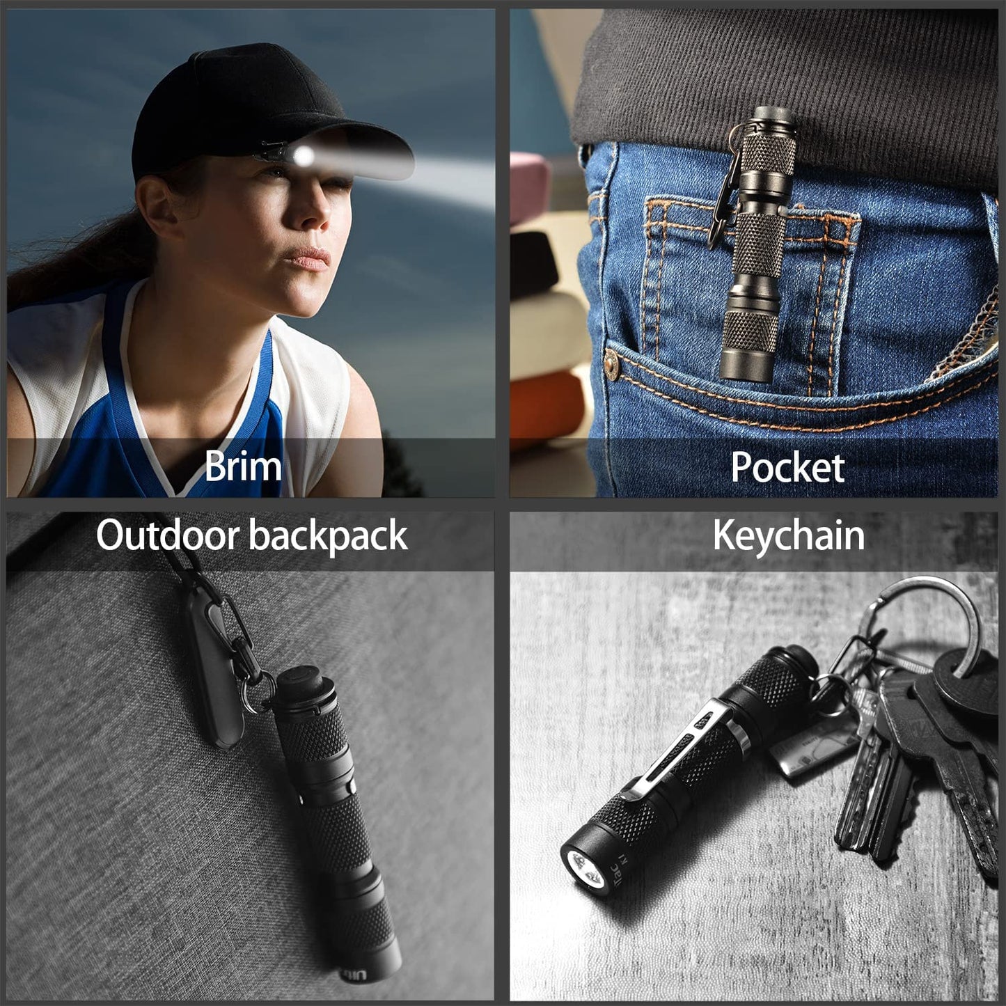 UltraTac K1 180LM AAA Battery Waterproof LED Keychain Flashlight