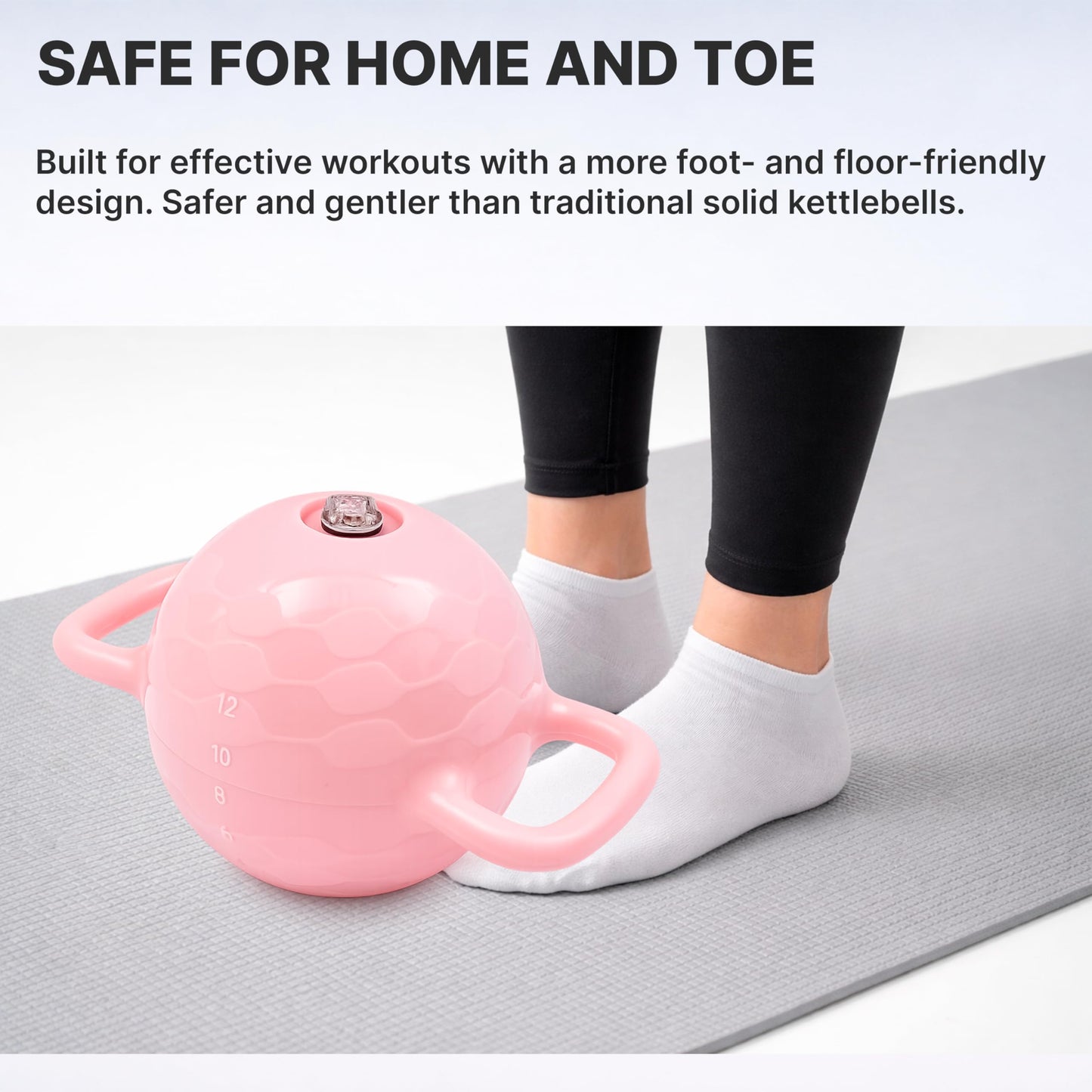 2-12 Lbs Soft Adjustable Kettlebell for Women - Water Filled Strength Training Kettlebells - Dual-Handle Design Water Weight Bag for Home and Gym Workouts