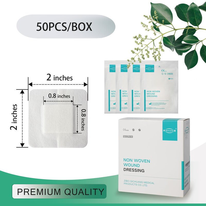 6X8 Inches Extra Large Sterile Adhesive Island Wound Dressing Bandages - Non Woven Cover with Bordered Gauze Pads, 25 Individually Pack, High Absorbent, Medical Grade by QICHUANG(6X8 INCHES - C25)