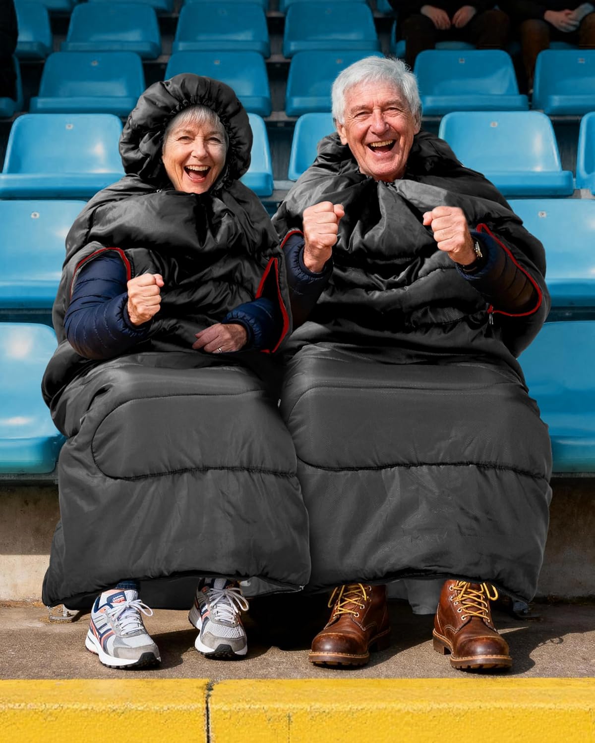 Sportneer Wearable Sleeping Bag - Walkable Design with Arm Zippers | Waterproof & Compact for Camping, Travel, and Stadiums