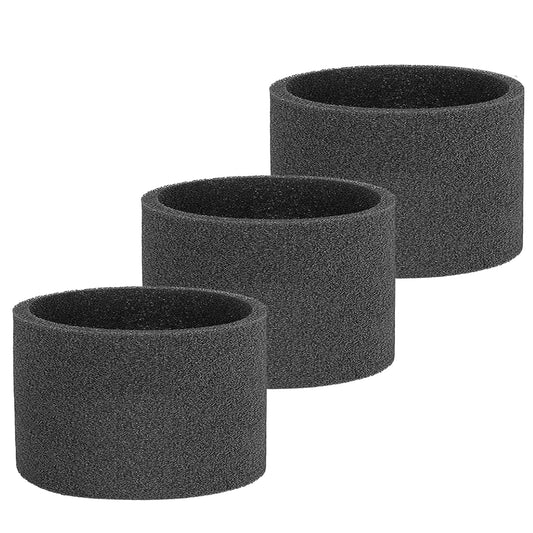 LVJUSEN Foam Sleeve Replacement for Ridgid Shop Vac VF3500/VF3400 Filter, Foam Cover/Prefilter for Ridgid 3/4/4.5 Gallon Wet Dry Portable Vacuums Wet Dry Vacuums Filter- 3 Pack