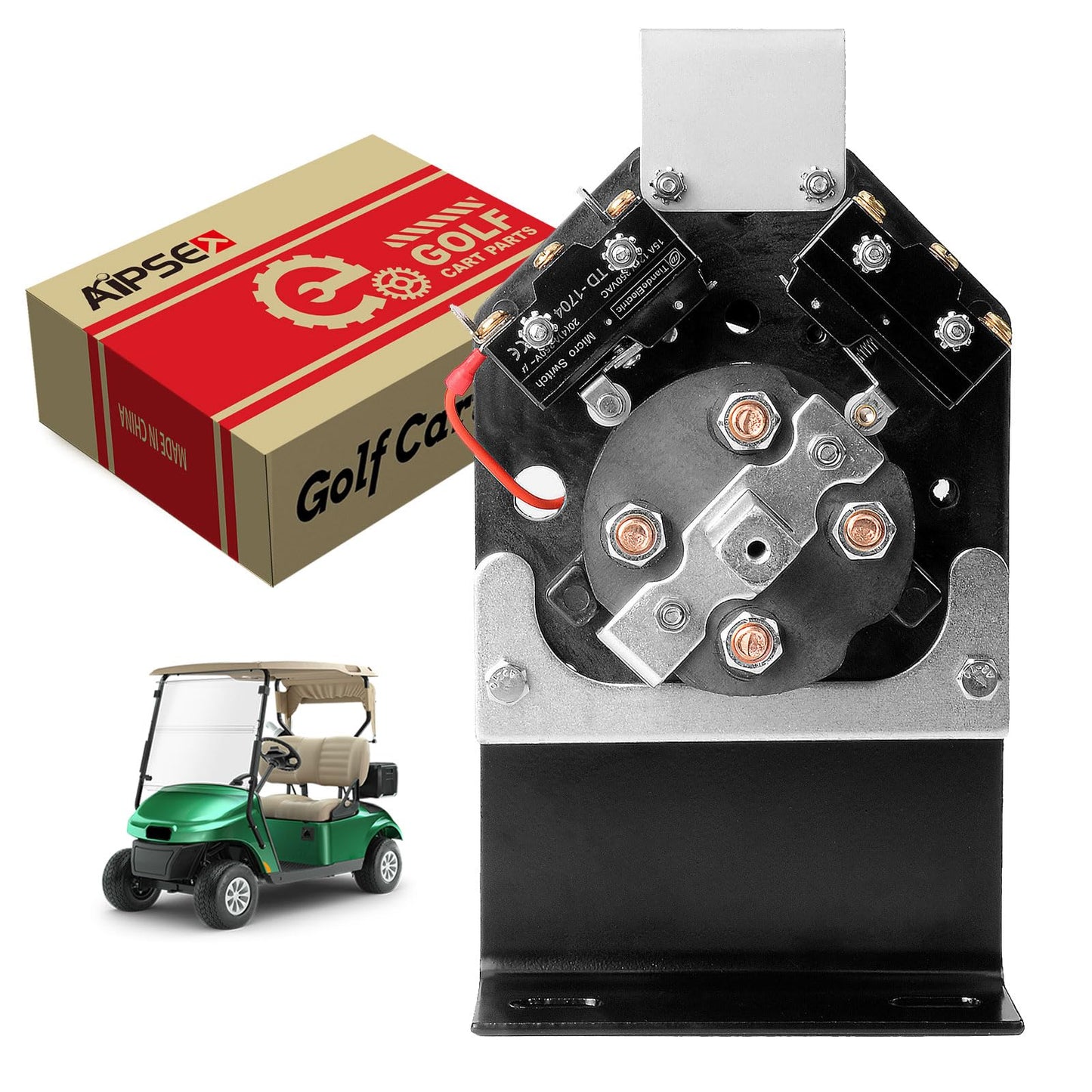 AIPSET 36V Golf Cart Forward and Reverse Switch Assembly, Compatible with EZGO Marathon 1989-1994.5 Golf Carts, Replaces OEM# 25396-G2, 25259-G2, 21744-G1