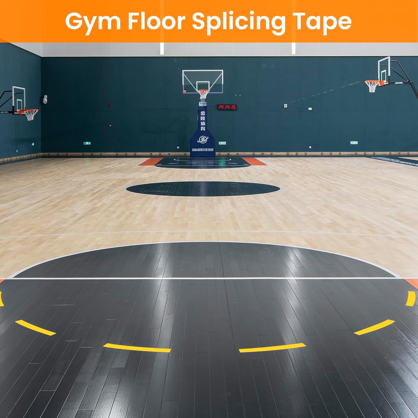 TAPEBEAR Yellow Vinyl Floor Tape - 3" x 36 Yards | Abrasion-Proof, Waterproof Safety Marking for Gym & Warehouse