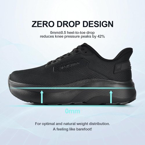 JACKSHIBO Men's Slip-On Sneakers - Lightweight Breathable Design with Wide Toe Box & Arch Support | Ideal for Daily Wear & Gym Walking