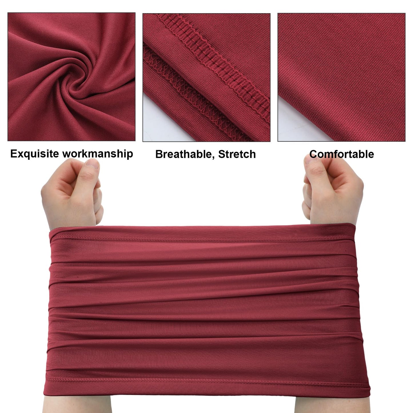 Geyoga 6 Pieces Summer UV Protection Cooling Neck Gaiter Face Clothing Neck Gaiter Mask Scarf Sunscreen Breathable Bandana (Earth Tones)